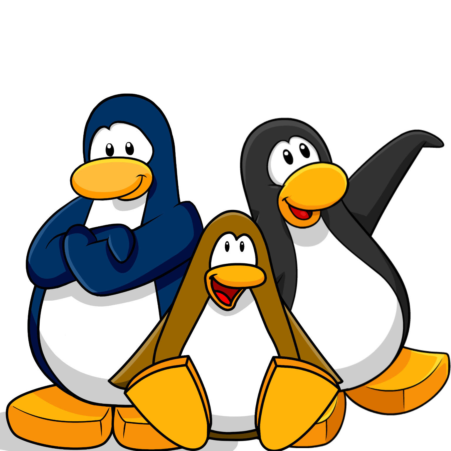 Um grupo de pinguins